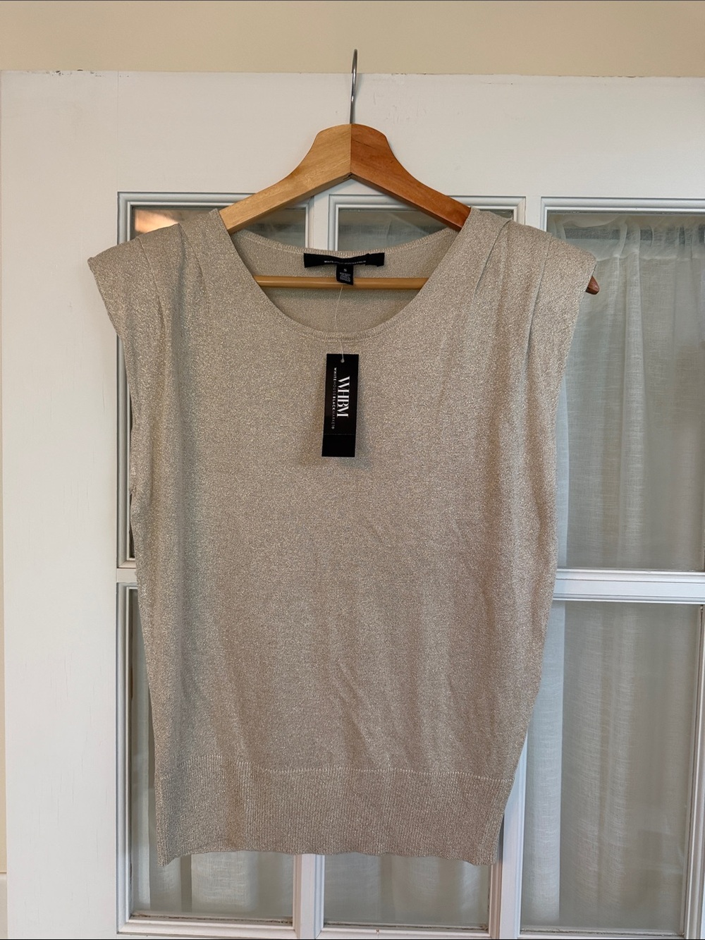 White House Black market shimmery blouse
